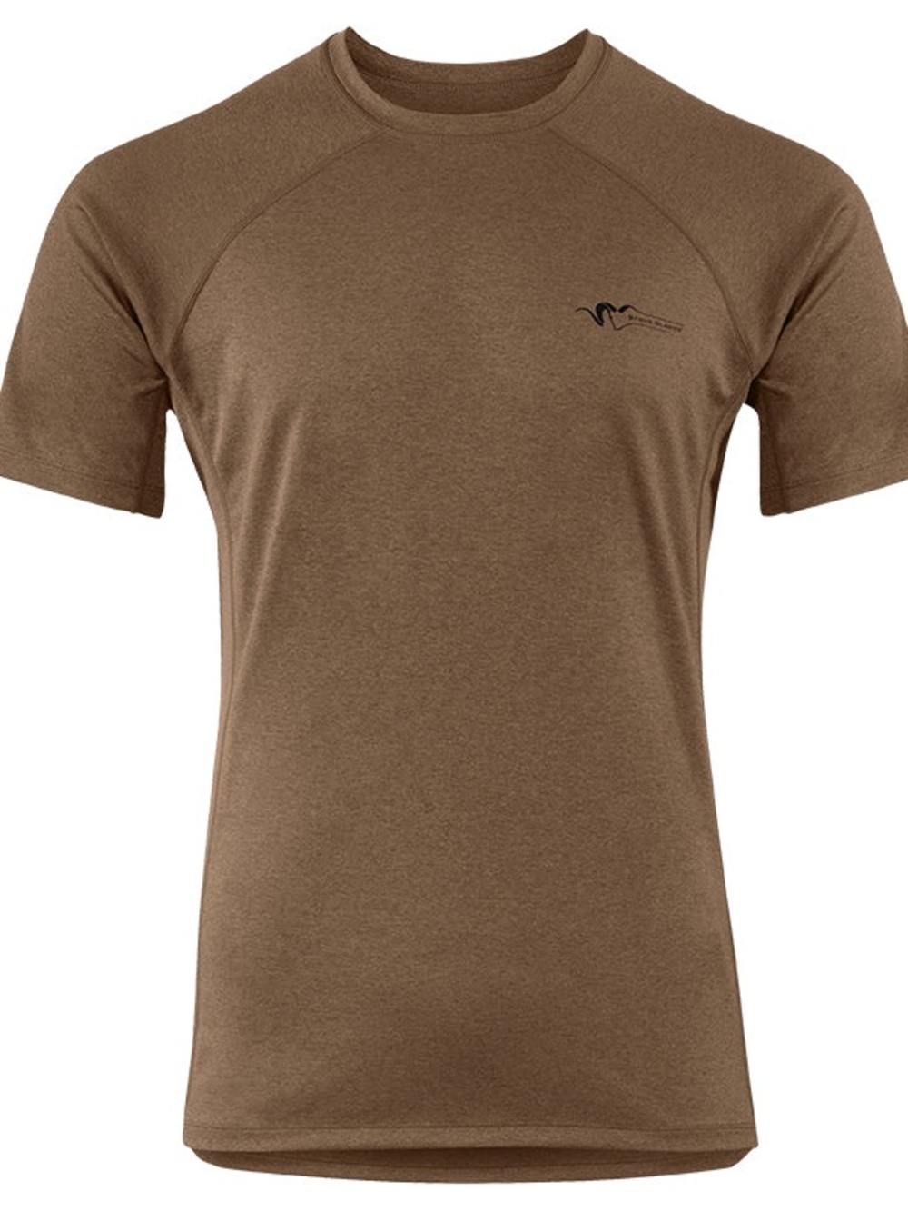 Men's Avro Synthetic Short Sleeve Crew in Brown by Stone Glacier
